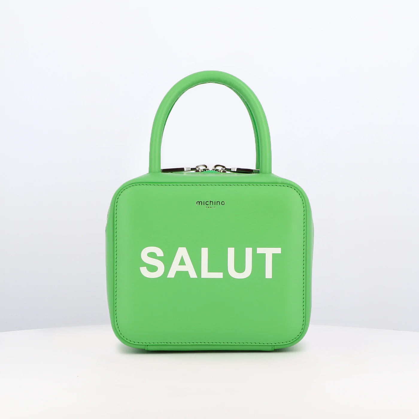 "Archive Event" LEATHER HANDBAG PIGALLE SALUT MINI ALMOND GREEN