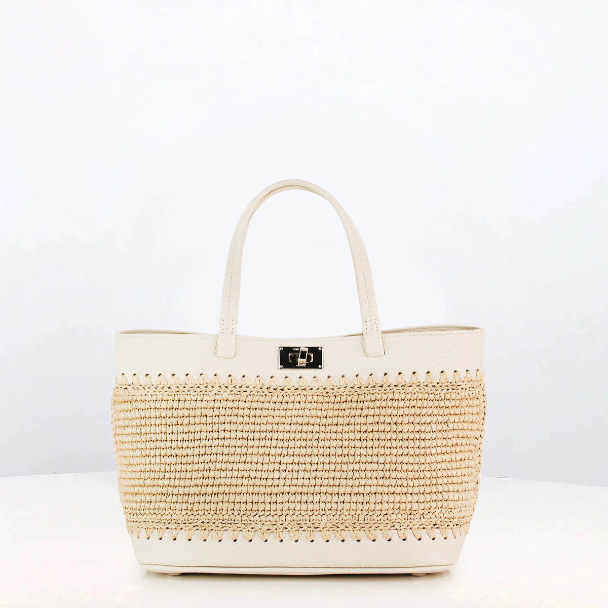 RAFFIA TOTE SEINE20 IVORY