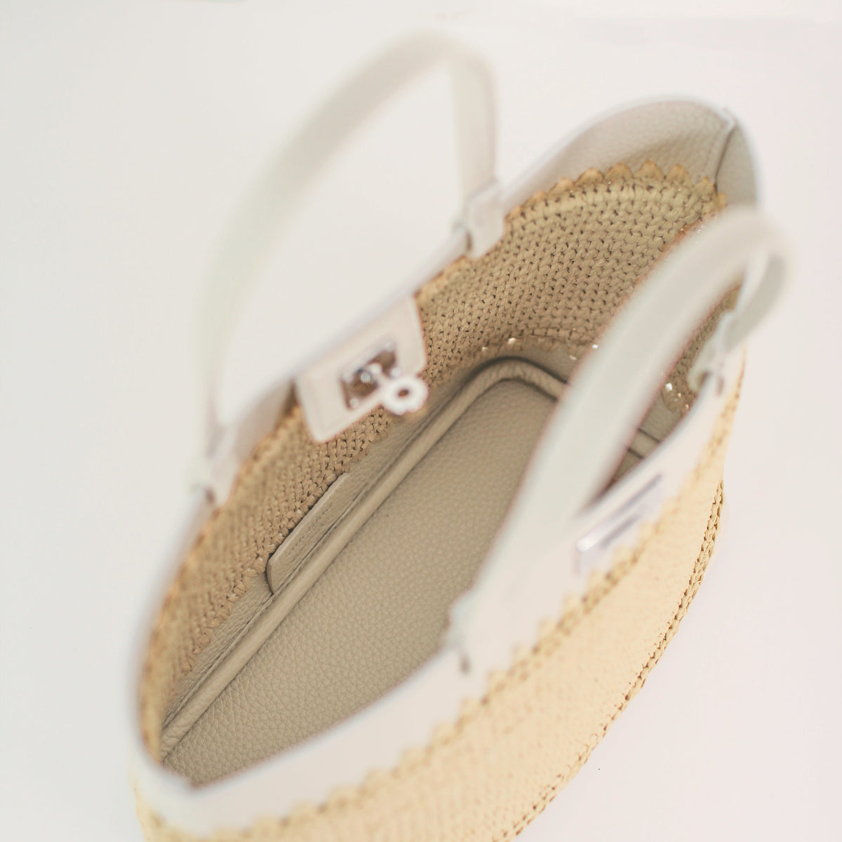 RAFFIA TOTE SEINE20 IVORY