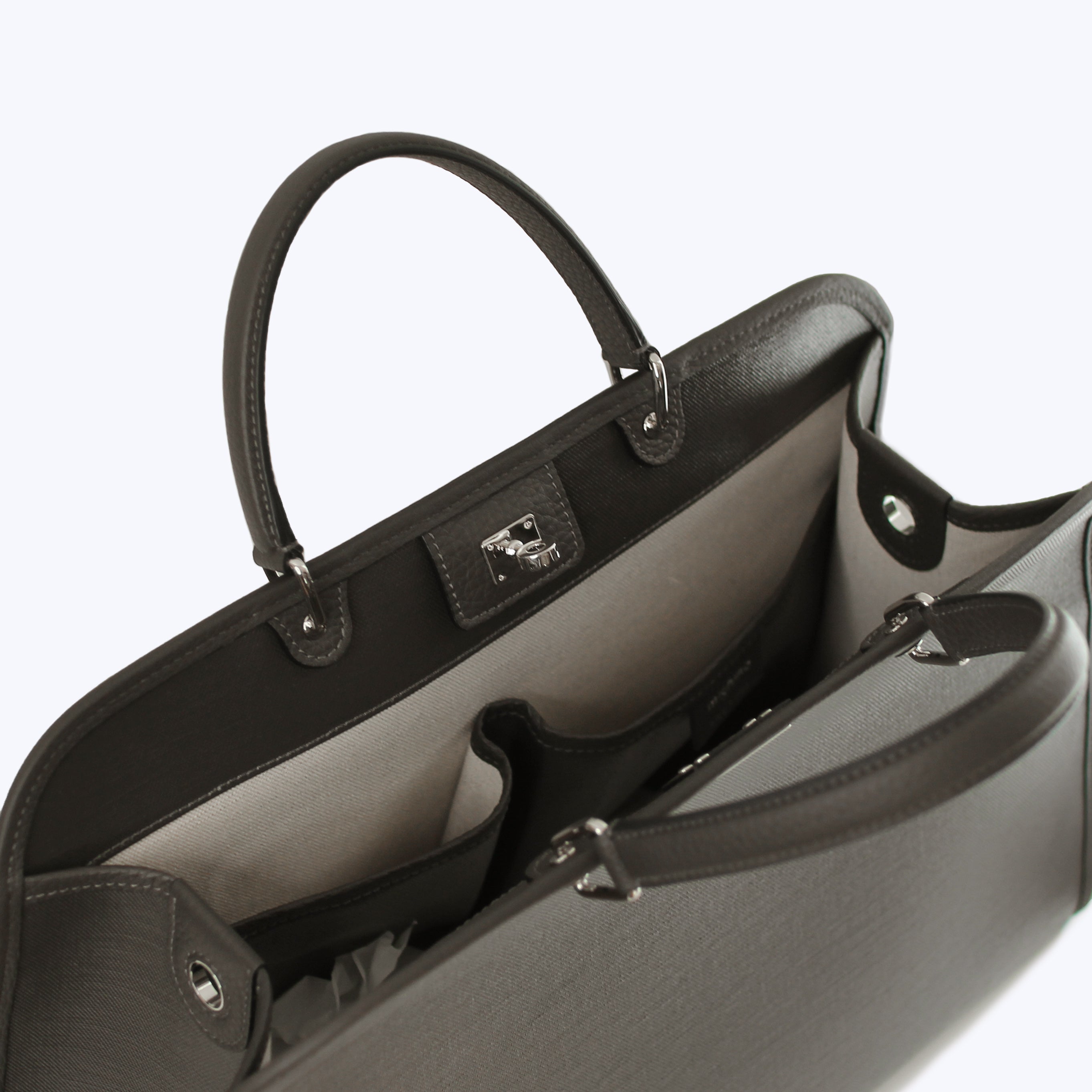 Multipocket Handbag Saint Germain Charcoal Grey