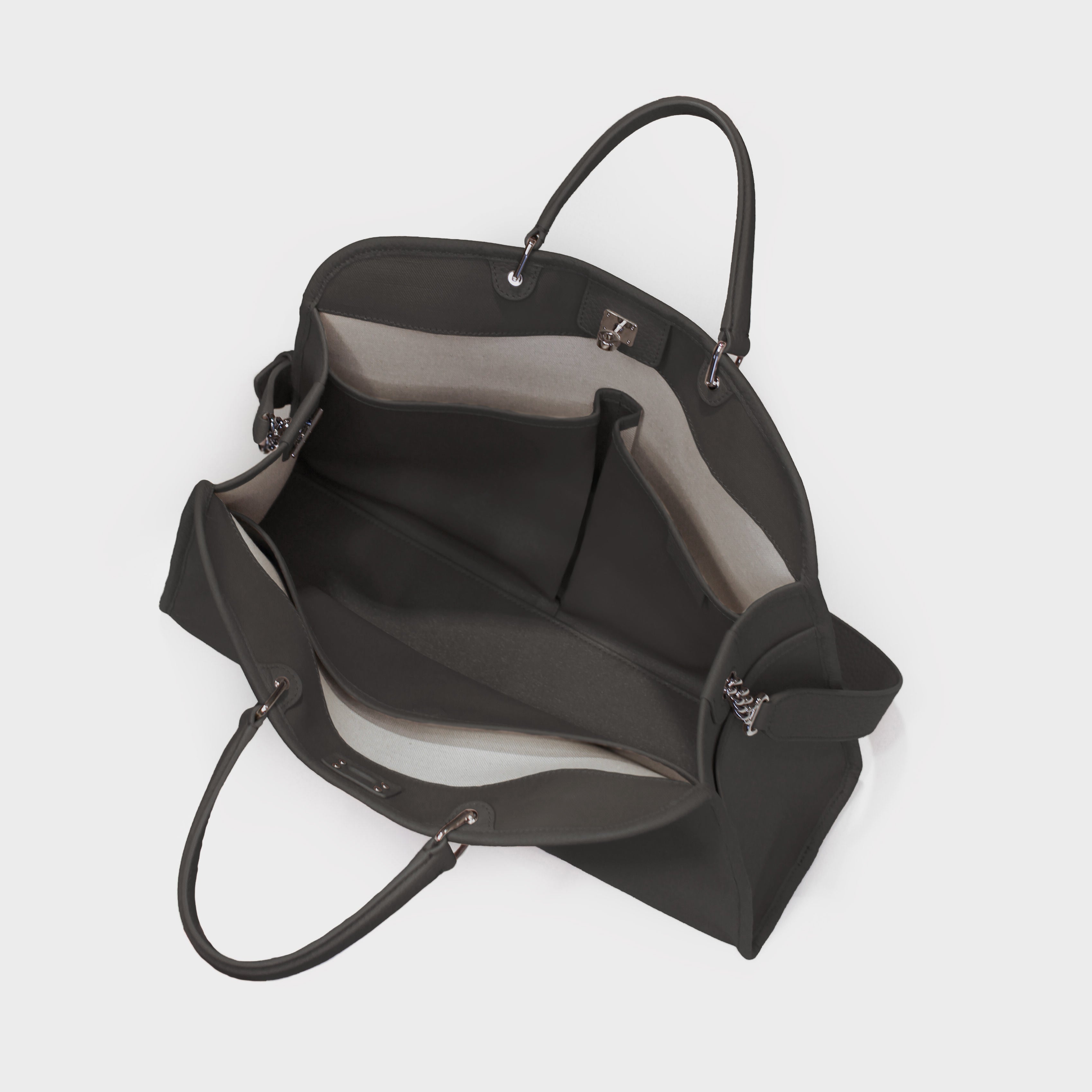 Multipocket Handbag Saint Germain Charcoal Grey