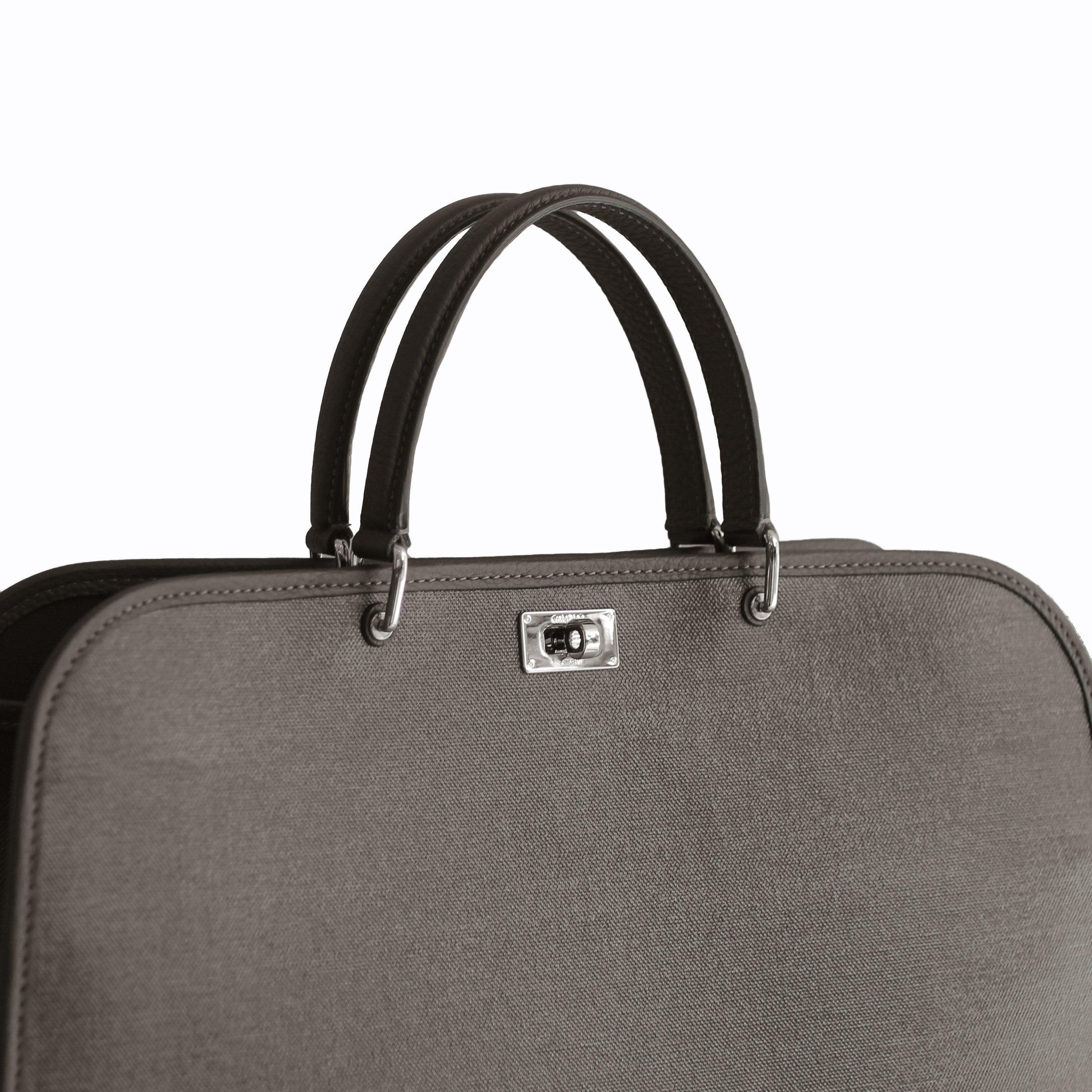 Multipocket Handbag Saint Germain Charcoal Grey
