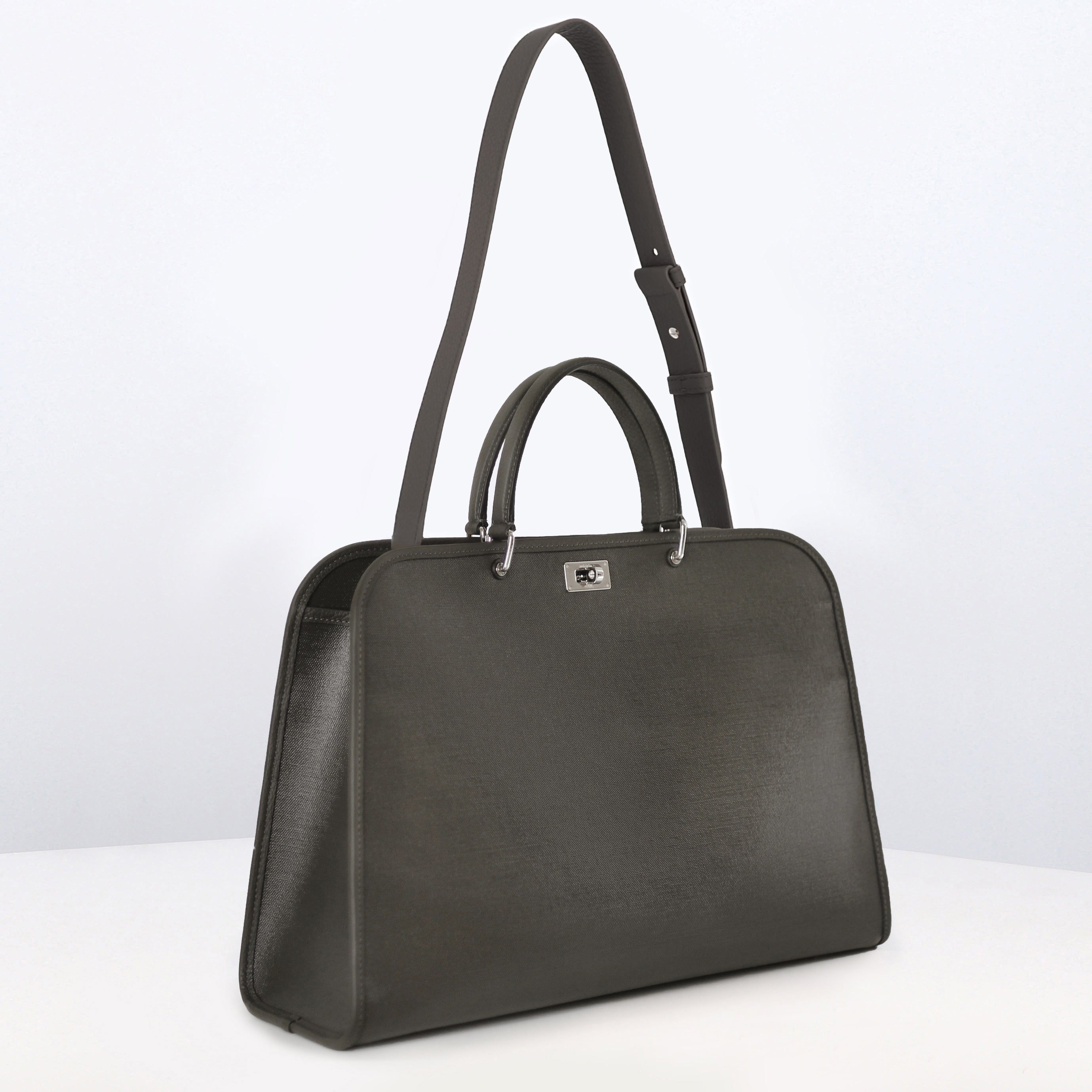 Multipocket Handbag Saint Germain Charcoal Grey