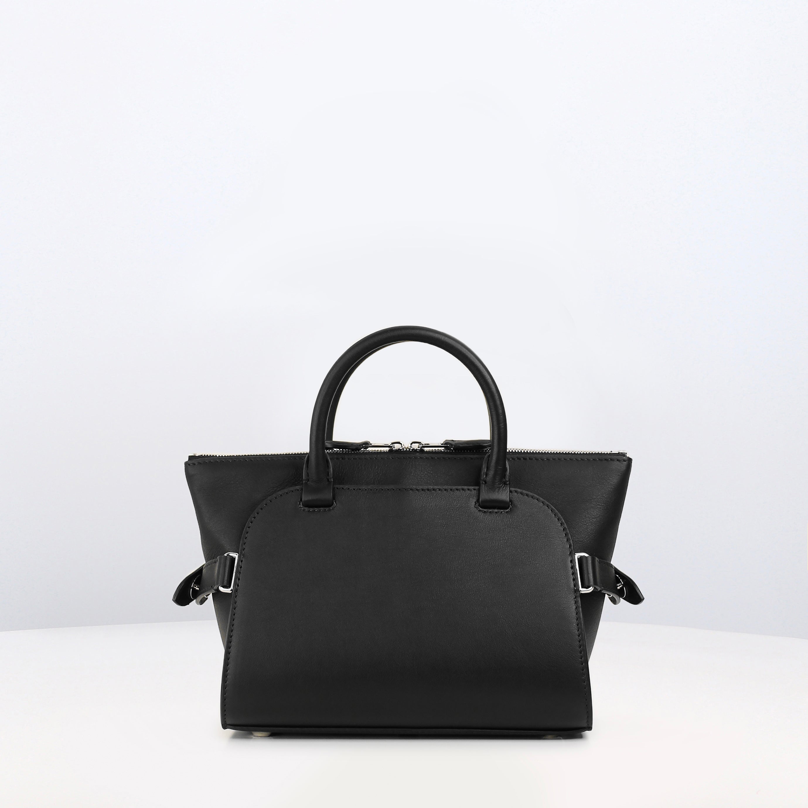 LEATHER HANDBAG SEPTIEME MINI BLACK