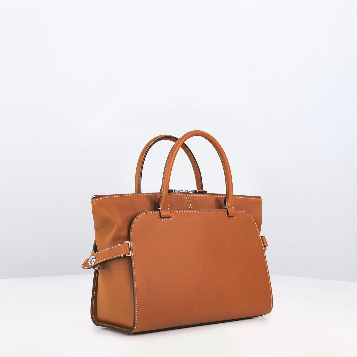 LEATHER HANDBAG SEPTIEME MINI GOLD