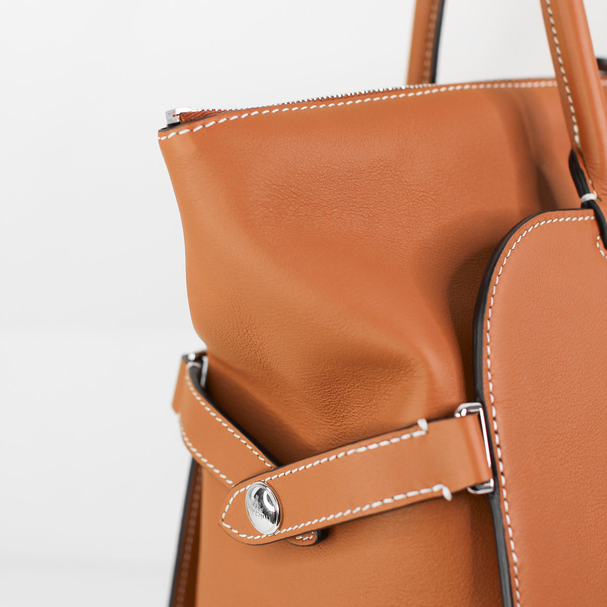 LEATHER HANDBAG SEPTIEME MM GOLD