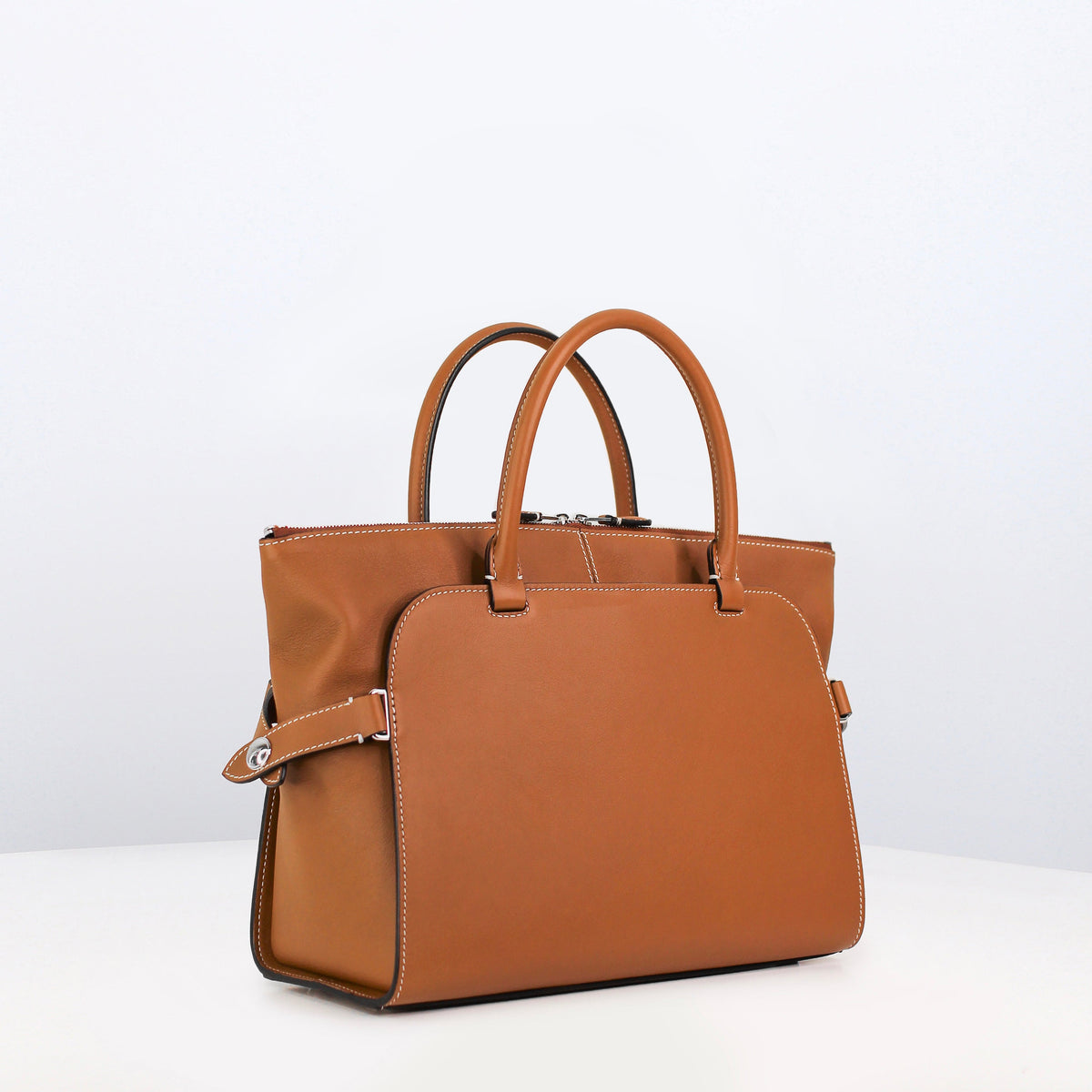 LEATHER HANDBAG SEPTIEME PM GOLD