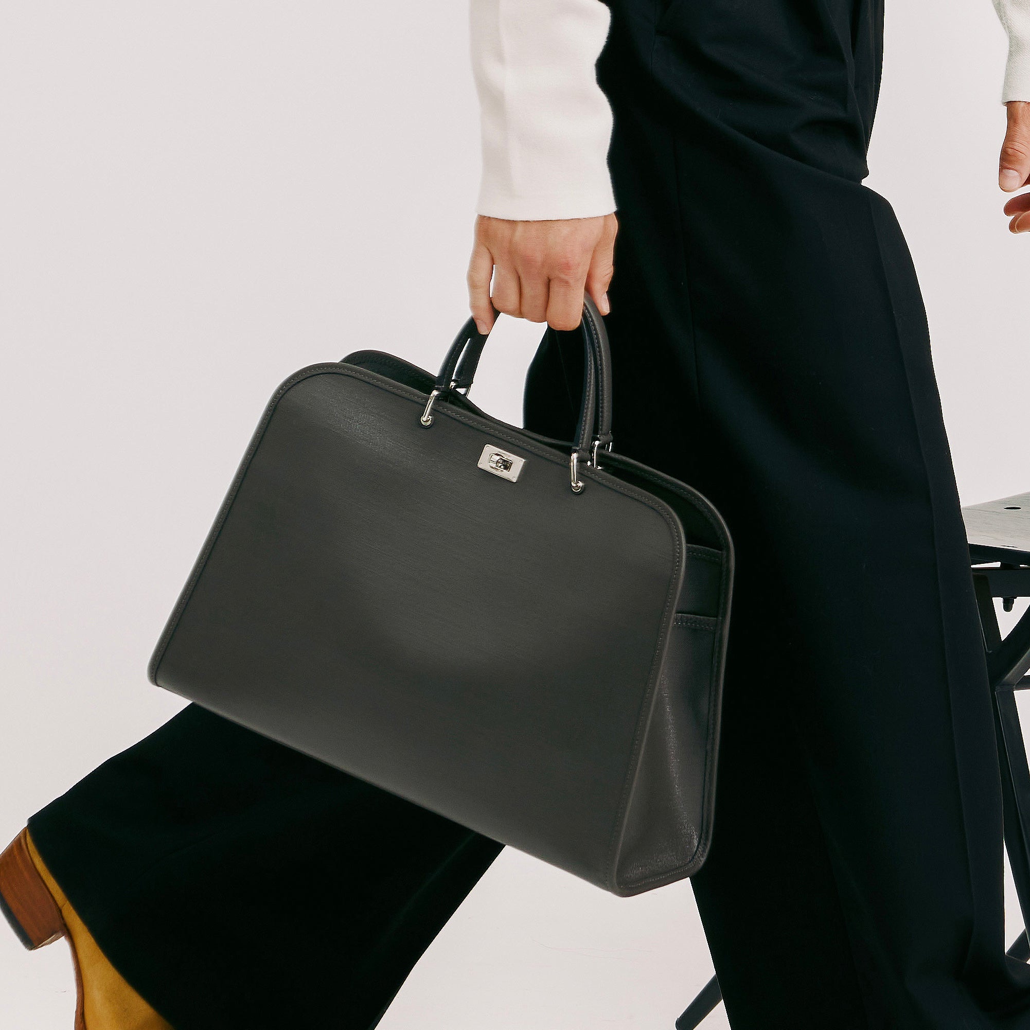 Multipocket Handbag Saint Germain Charcoal Grey