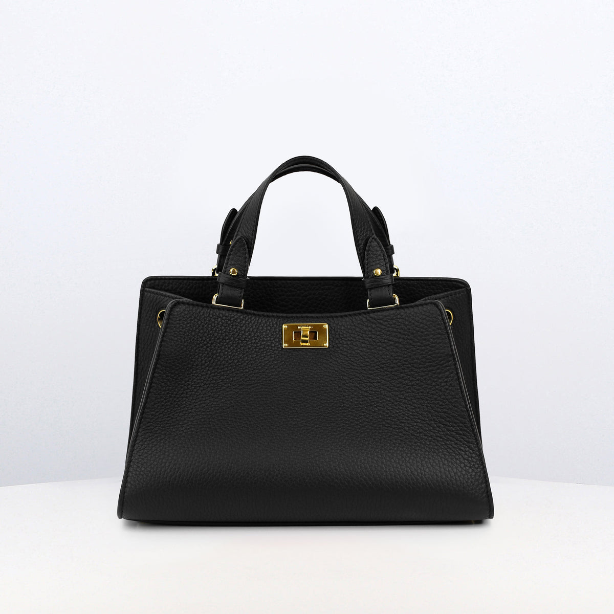 LEATHER HANDBAG TROCADERO BLACK