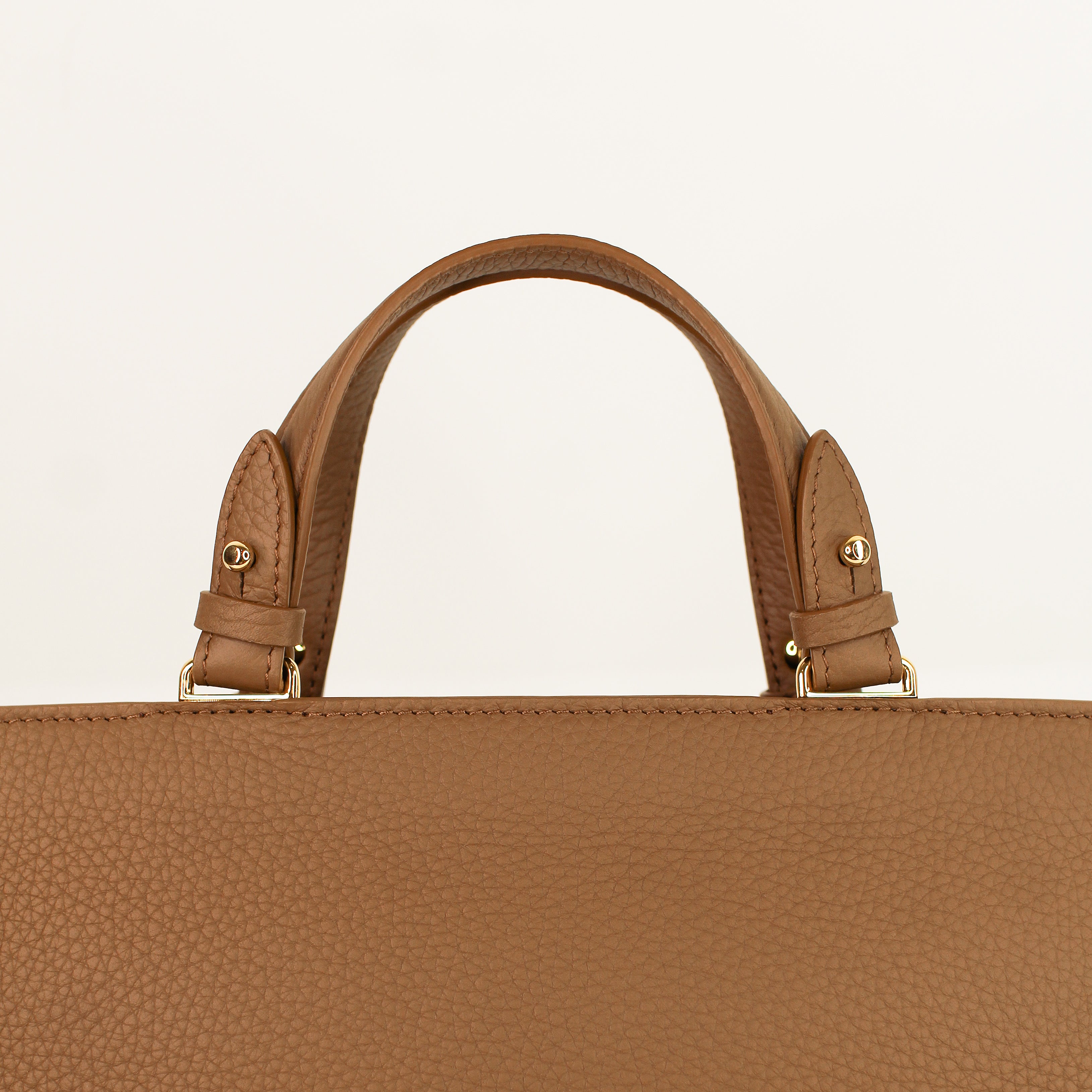 LEATHER HANDBAG TROCADERO MINI CHESTNUT