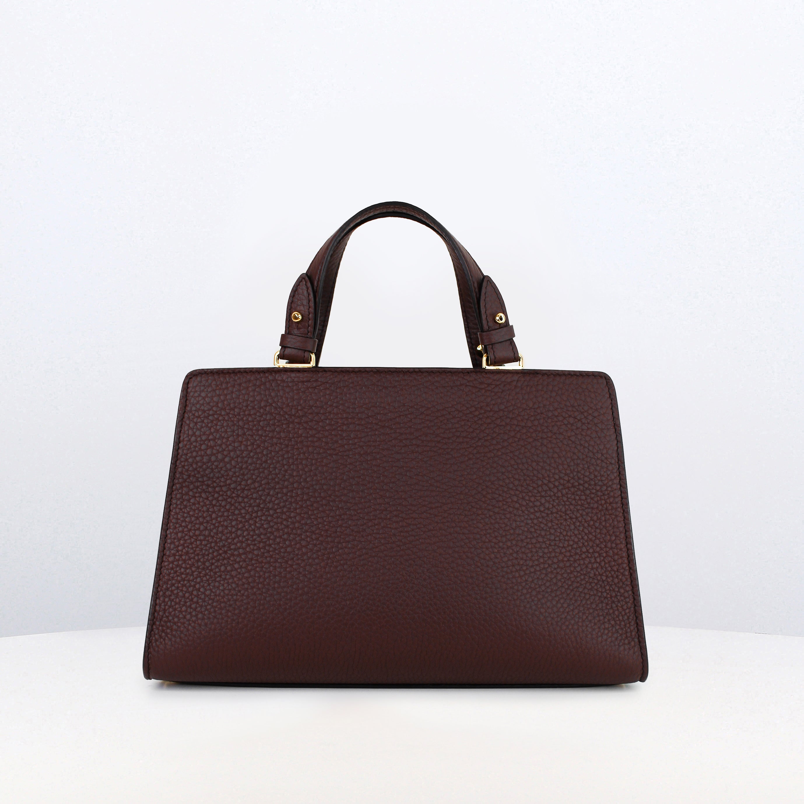 LEATHER HANDBAG TROCADERO MINI PRUNE