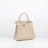 LEATHER HANDBAG LUTECE NANO IVORY