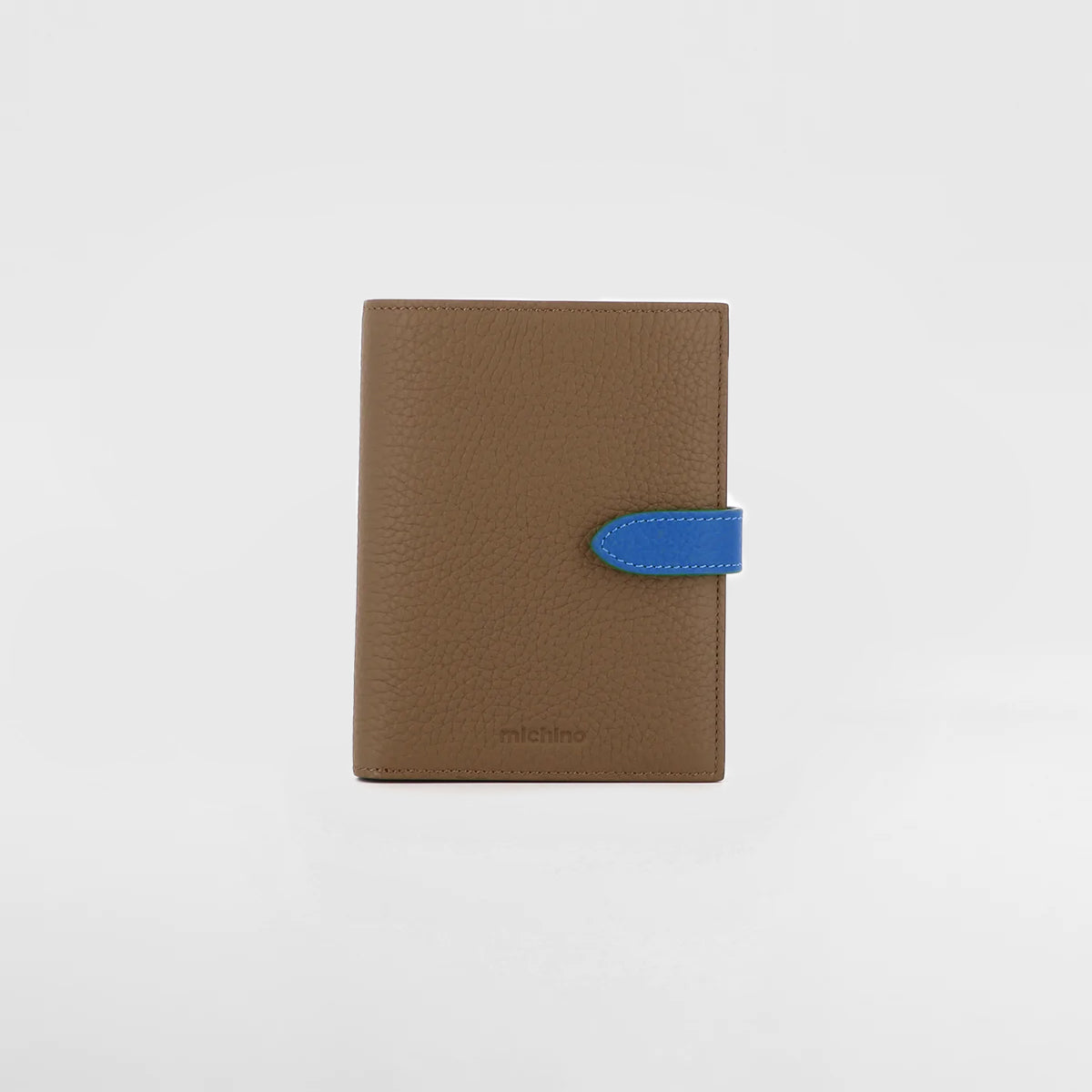 "Archive Event" LEATHER MEDIUM WALLET ETAUPE / TRANSAT BLUE