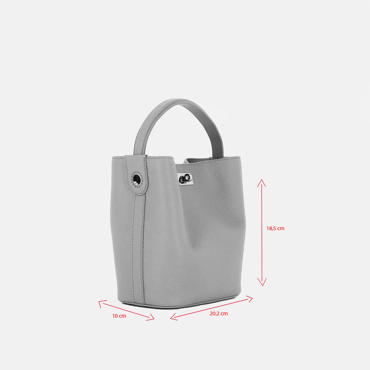 LEATHER BUCKET BAG ODEON MINI BLACK