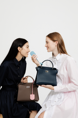 LEATHER HANDBAG LUTECE MINI CHOCOLATE