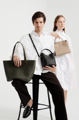 LEATHER HANDBAG LUTECE MINI TOURTERELLE