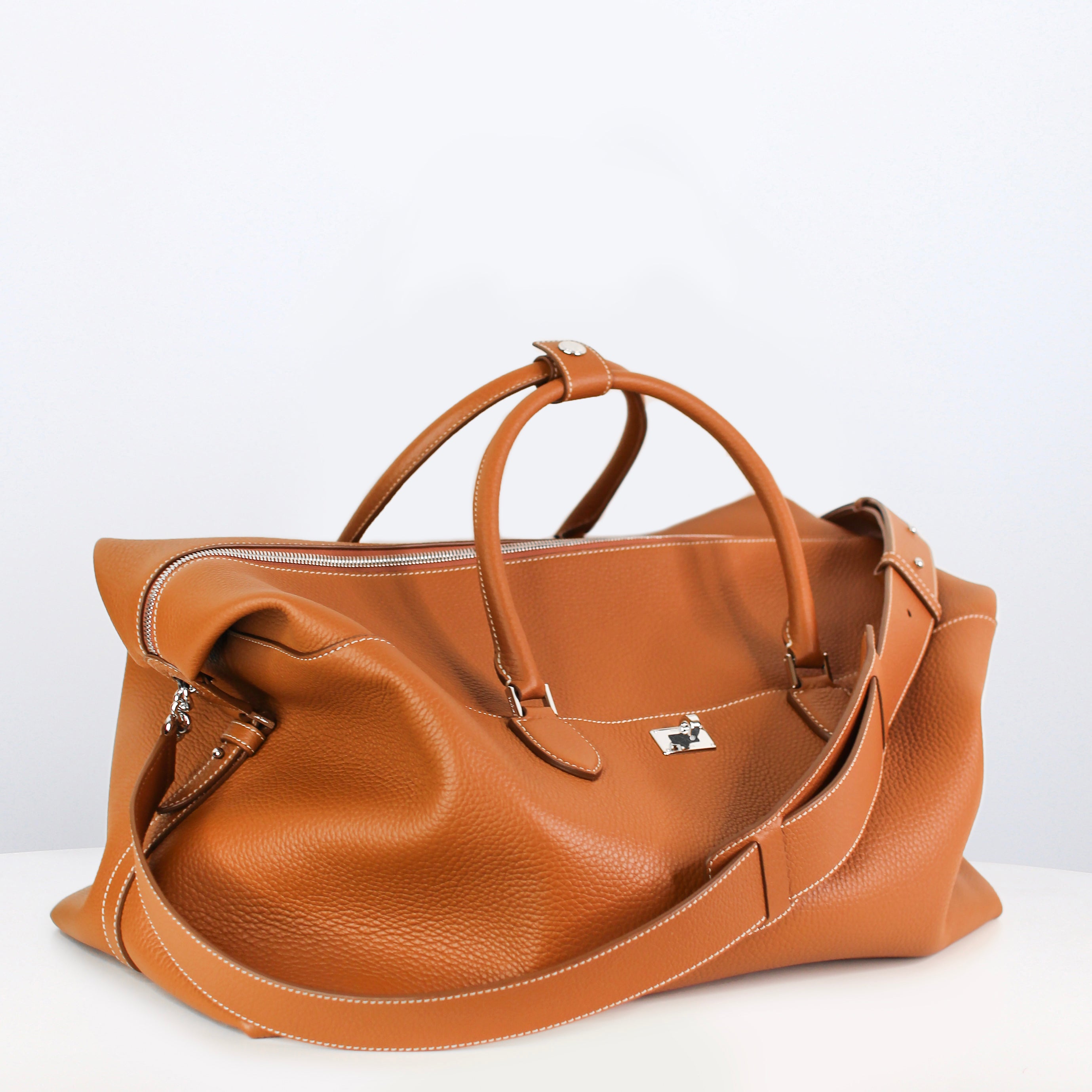 MONTPARNASSE DUFFLE LEATHER BAG GOLD