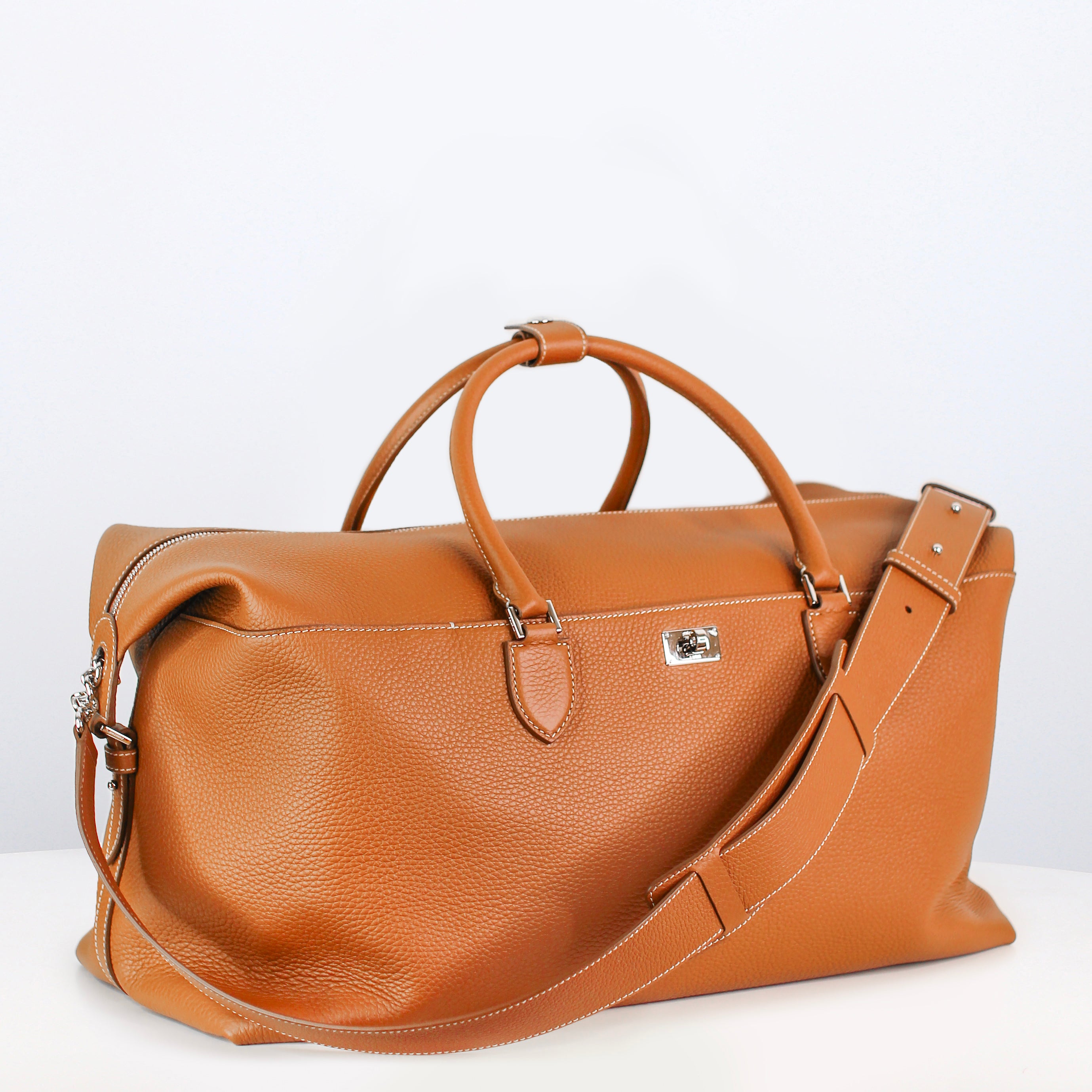 MONTPARNASSE DUFFLE LEATHER BAG GOLD