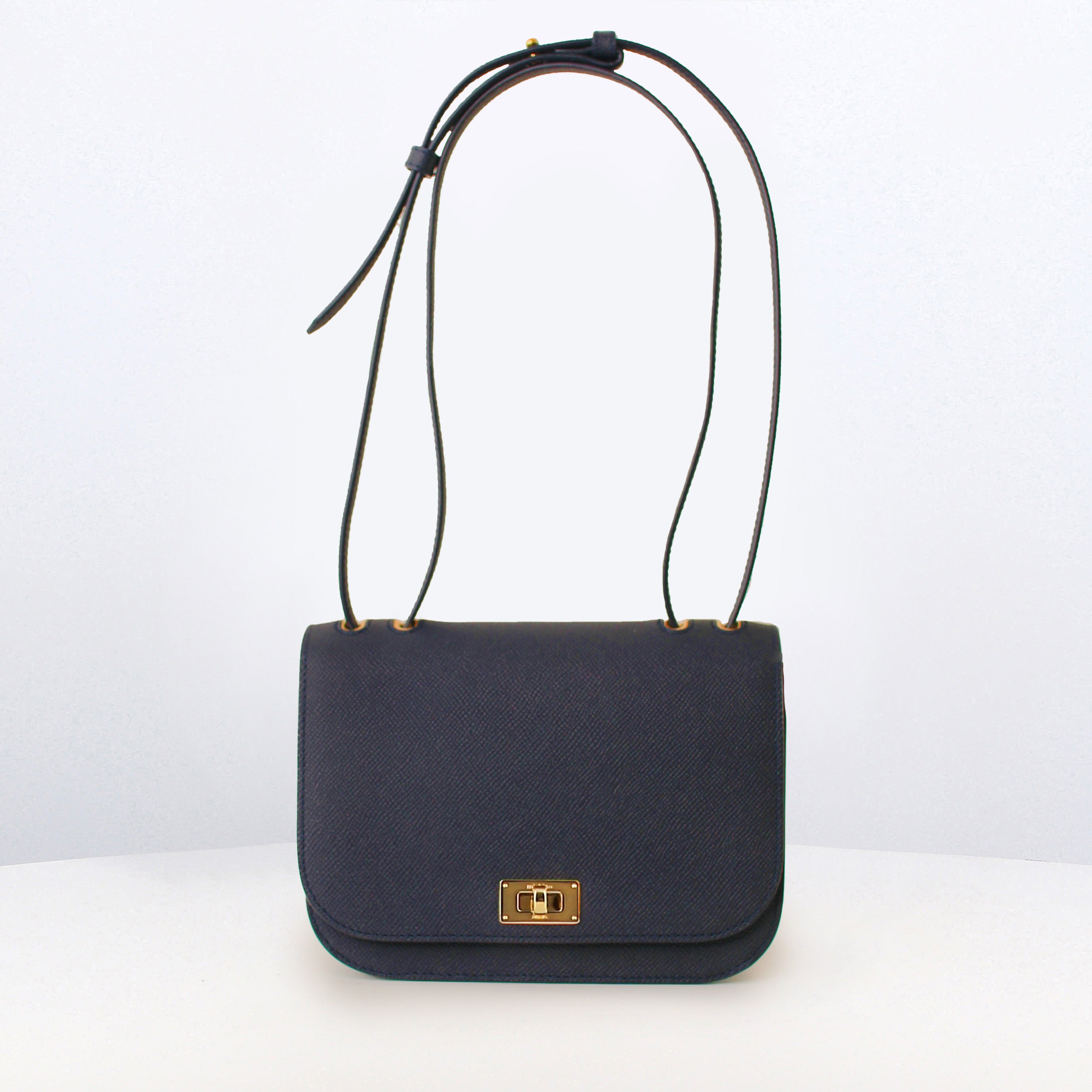 LEATHER FLAP BAG ELYSEE ECLIPSE