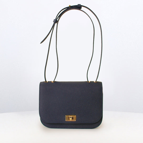 LEATHER FLAP BAG ELYSEE ECLIPSE