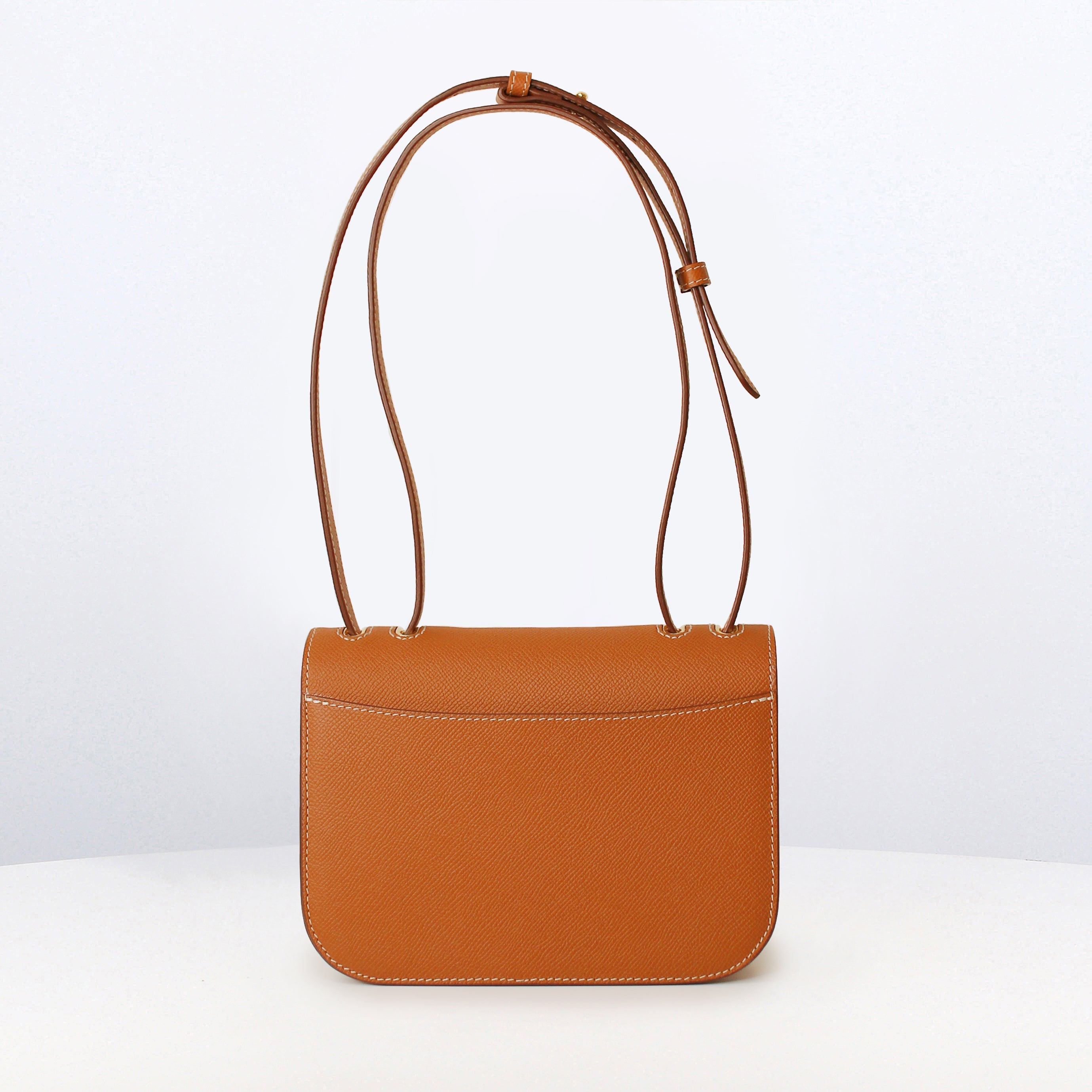 LEATHER FLAP BAG ELYSEE GOLD