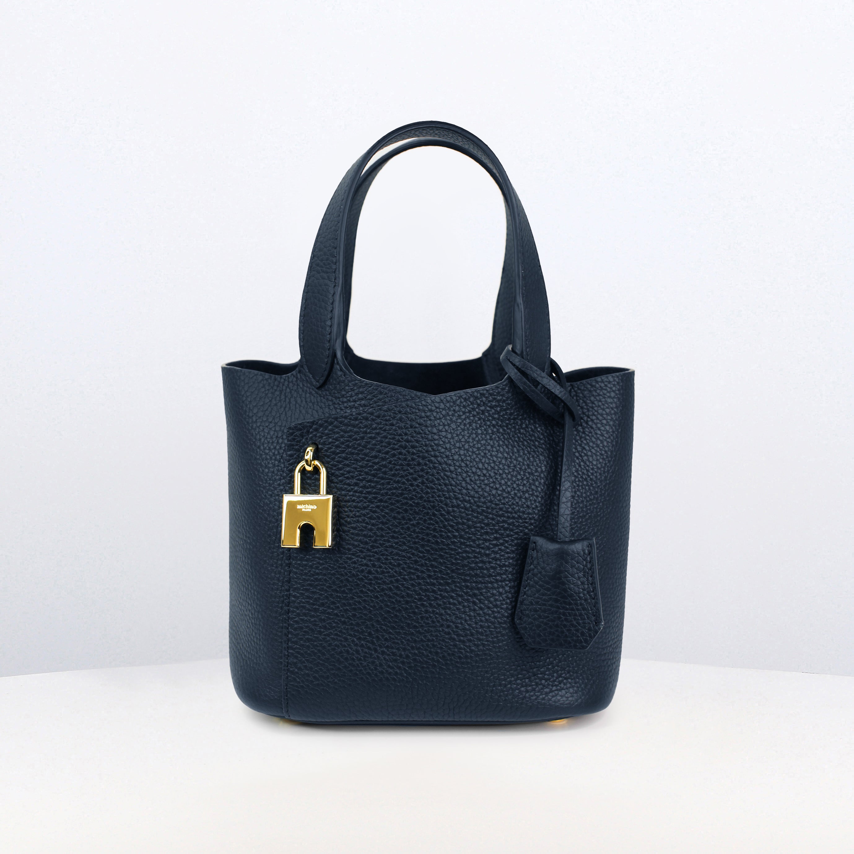 LEATHER HANDBAG ETOILE MINI ECLIPSE WITH GOLD HARDWARE