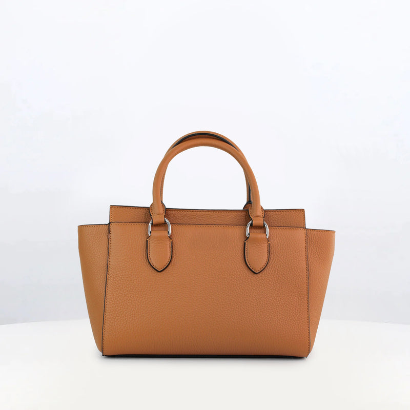 FAUBOURG LEATHER HANDBAG MINI CAMEL