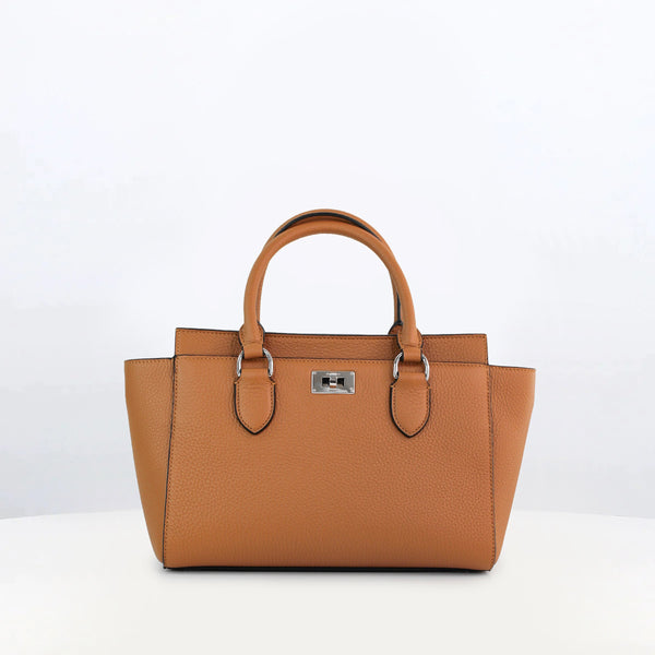 FAUBOURG LEATHER HANDBAG MINI CAMEL