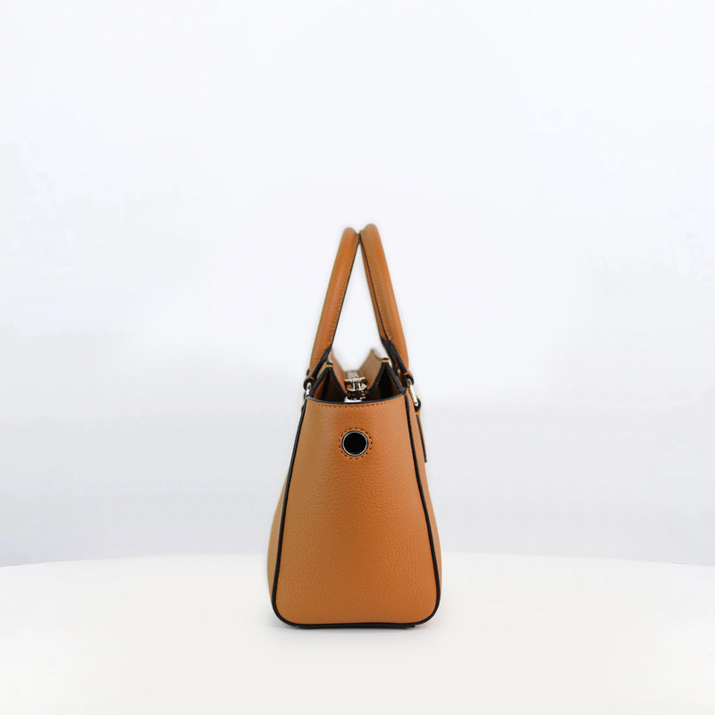 FAUBOURG LEATHER HANDBAG MINI CAMEL