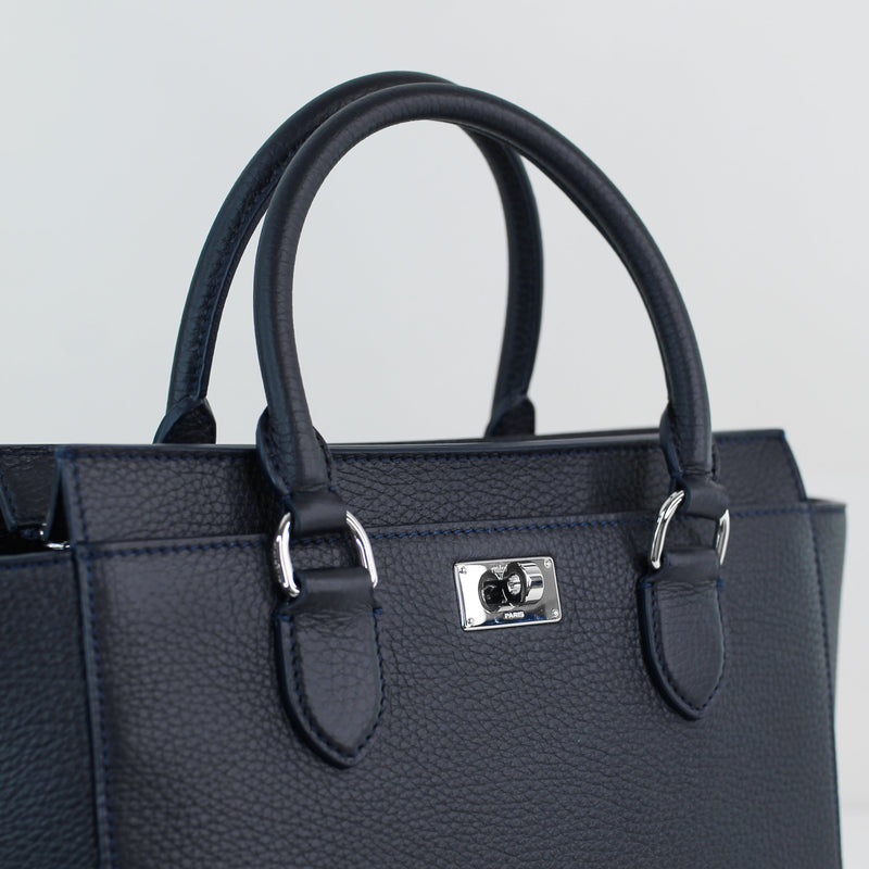 FAUBOURG LEATHER HANDBAG MINI ECLIPSE