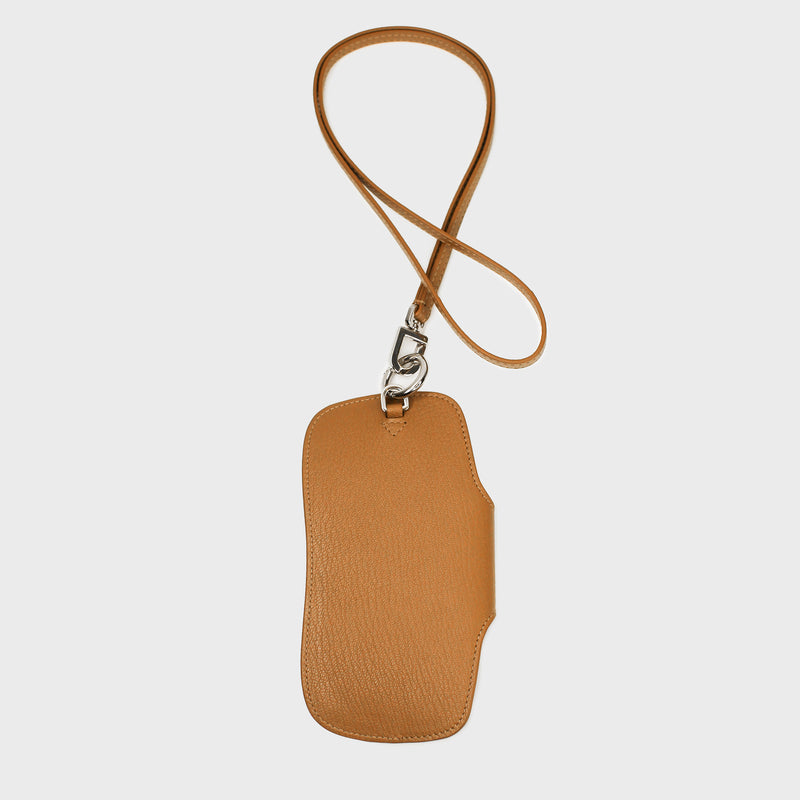 LEATHER GLASSES HOLDER GOLD