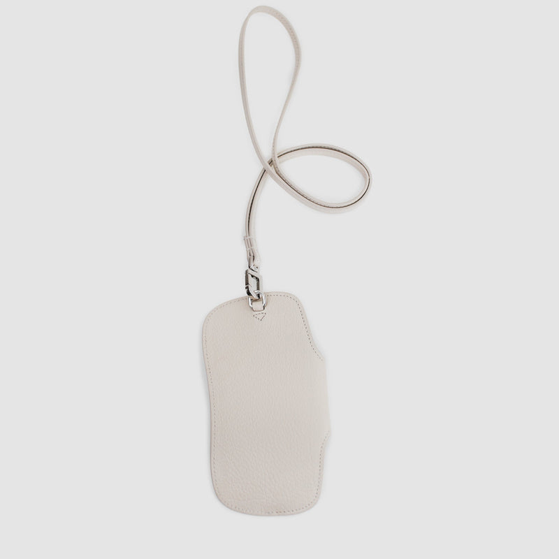LEATHER GLASSES HOLDER IVORY