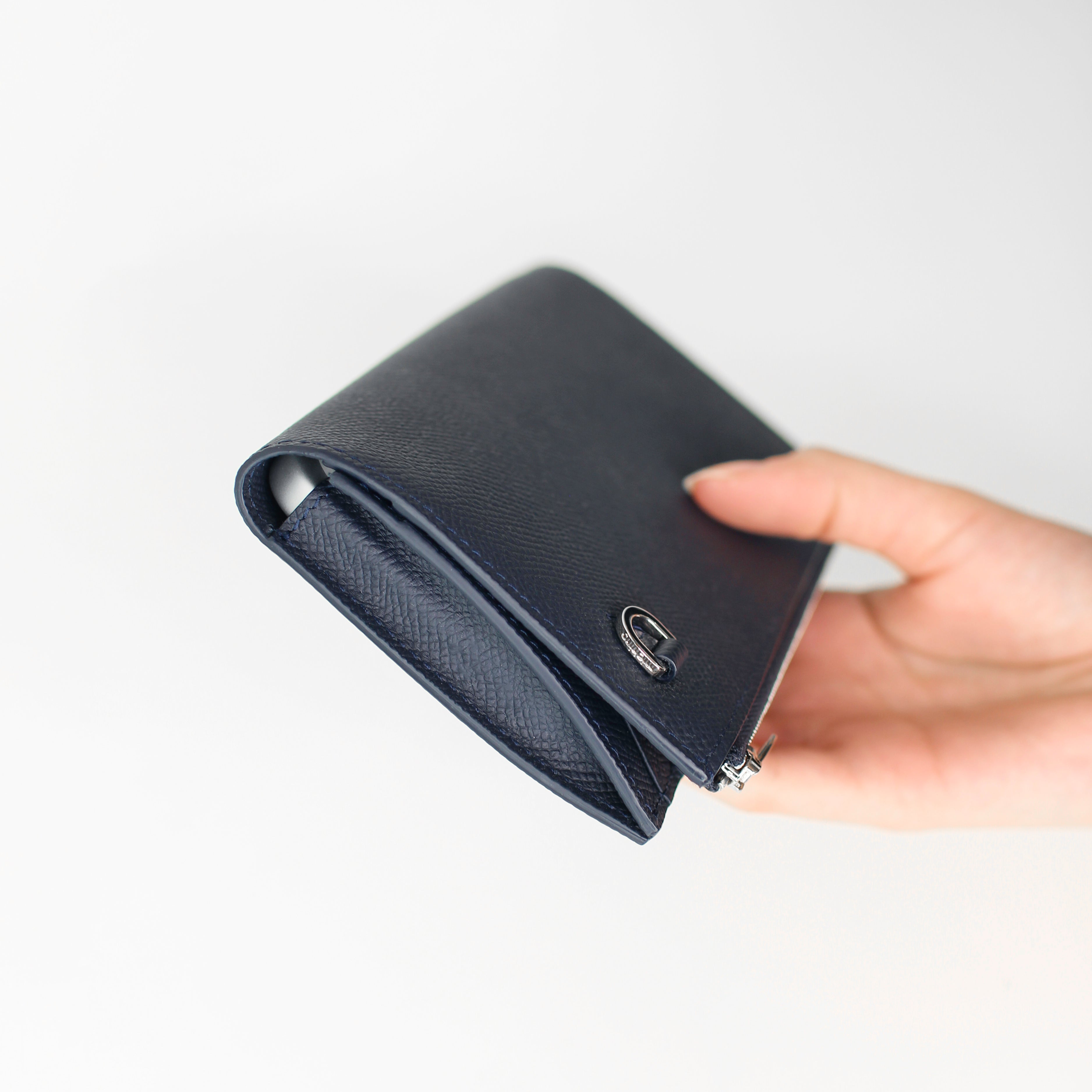 LEATHER LONG ZIP WALLET ECLIPSE