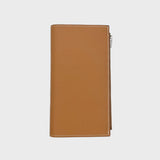 LEATHER LONG ZIP WALLET GOLD
