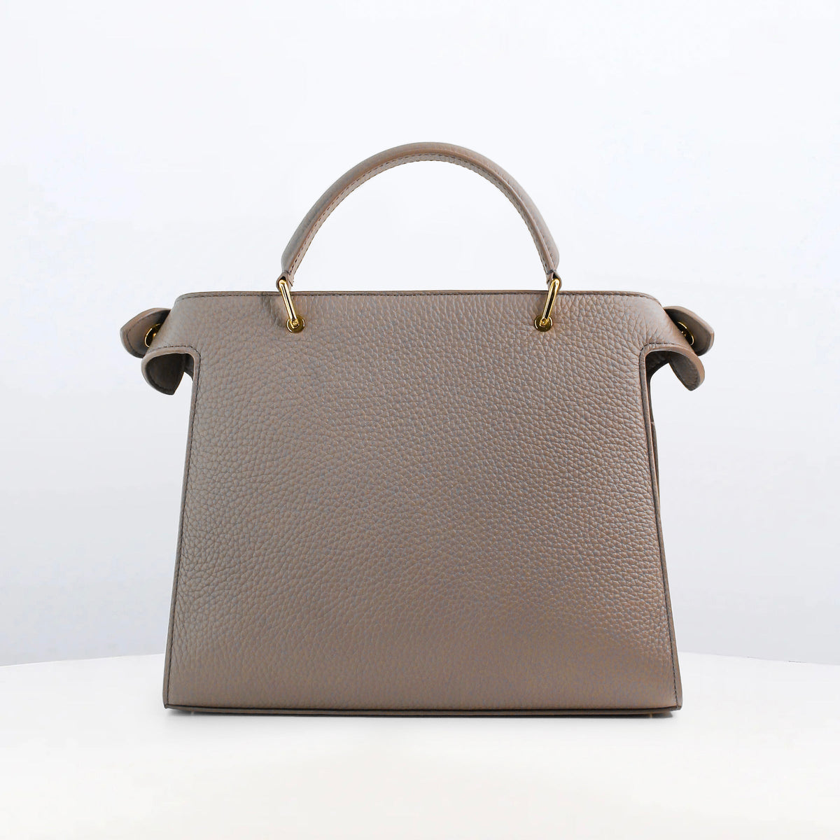 LEATHER HANDBAG LUTECE 27 ELEPHANT WITH GOLD HARDWARE