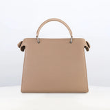 LEATHER HANDBAG LUTECE 27 TOURTERELLE