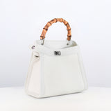 Lutece Mini Arashimaya Canvas Handbag with Bamboo Handle