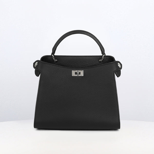 LEATHER HANDBAG LUTECE MINI BLACK