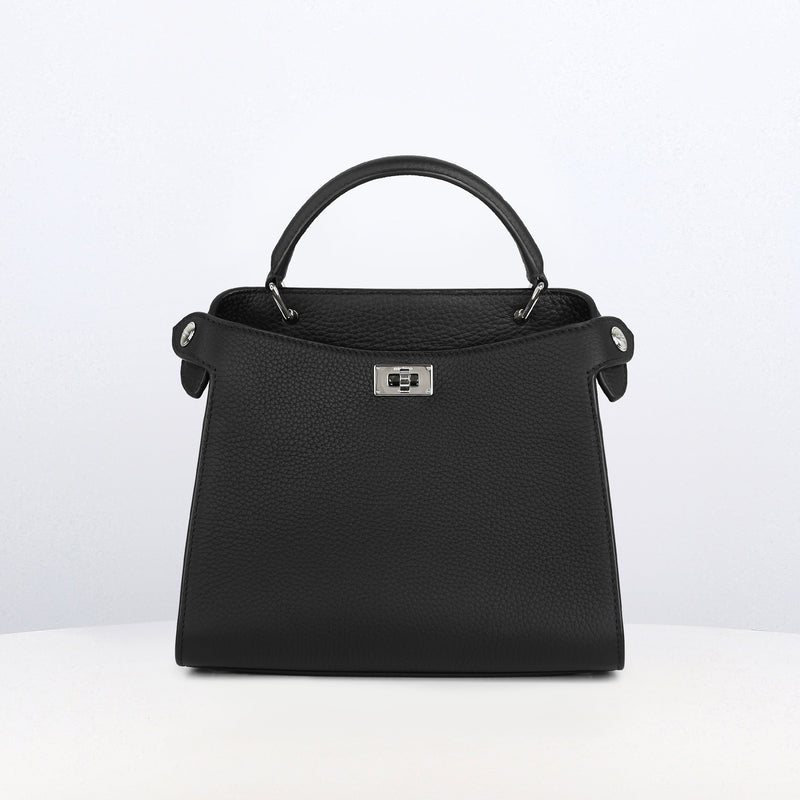 LEATHER HANDBAG LUTECE MINI BLACK