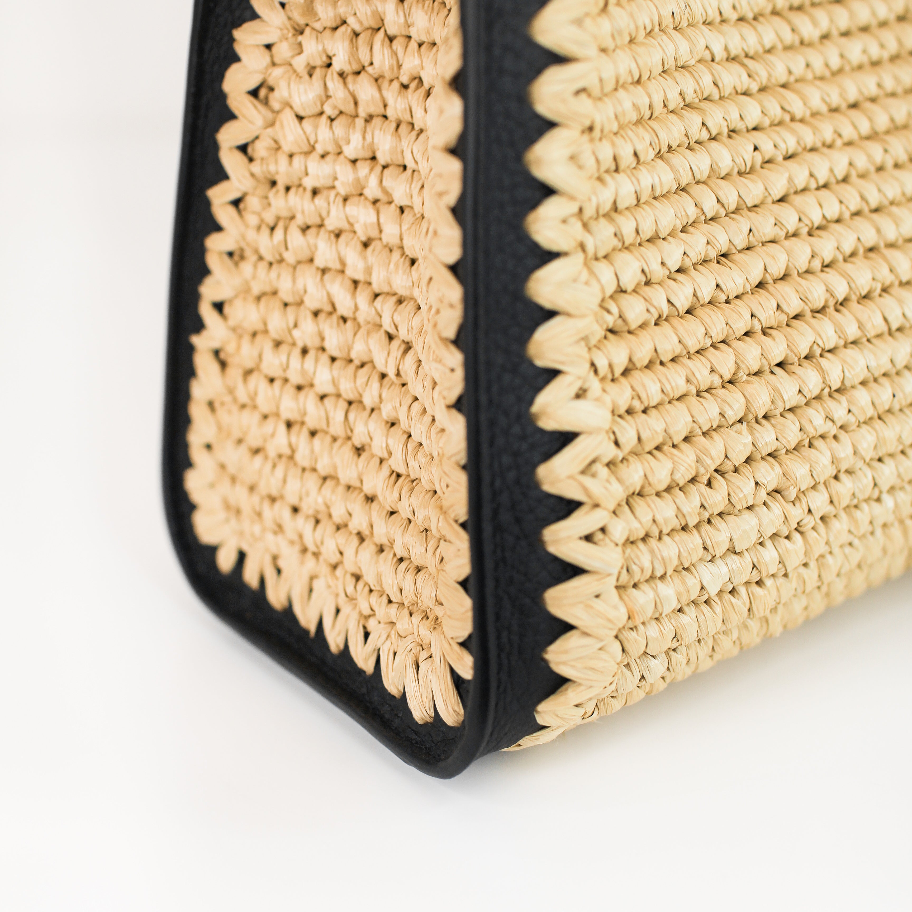 Lutece Mini Raffia Black Natural
