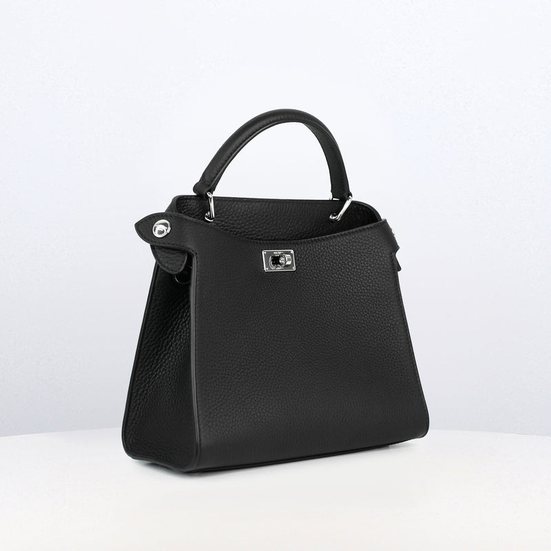 LEATHER HANDBAG LUTECE MINI BLACK