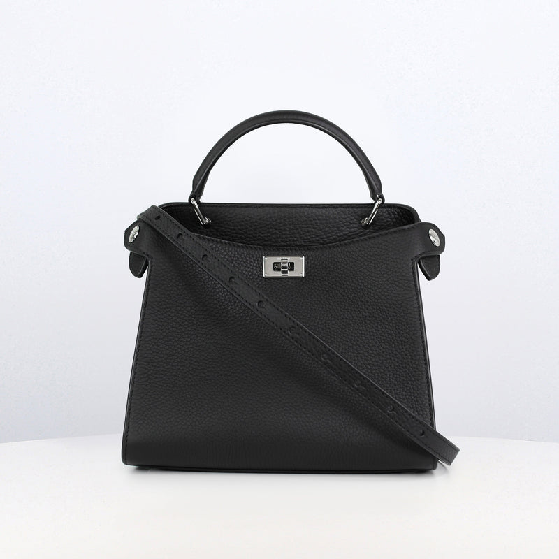LEATHER HANDBAG LUTECE MINI BLACK