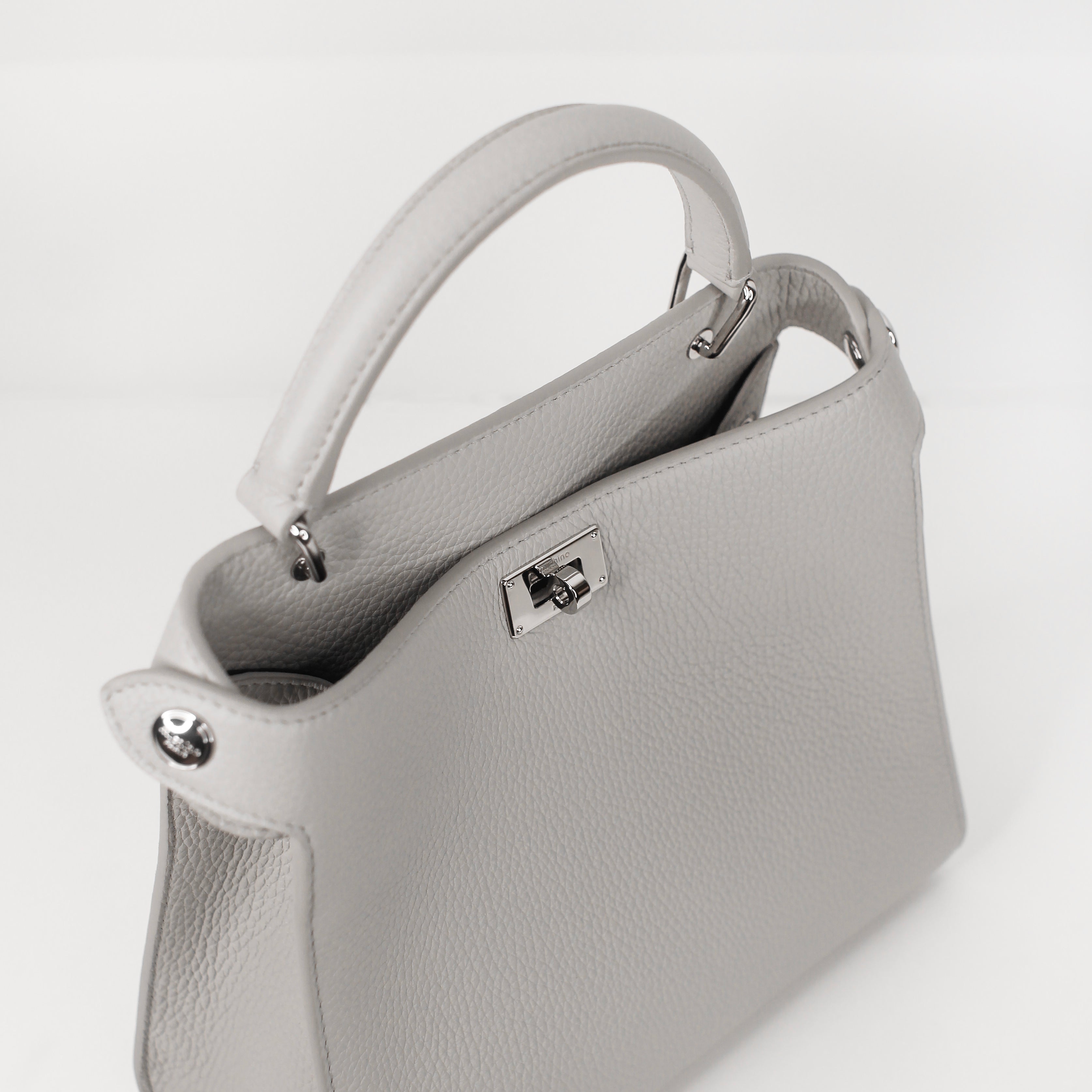 LEATHER HANDBAG LUTECE MINI DUNE