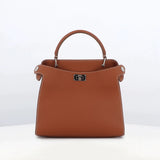LEATHER HANDBAG LUTECE MINI GOLD