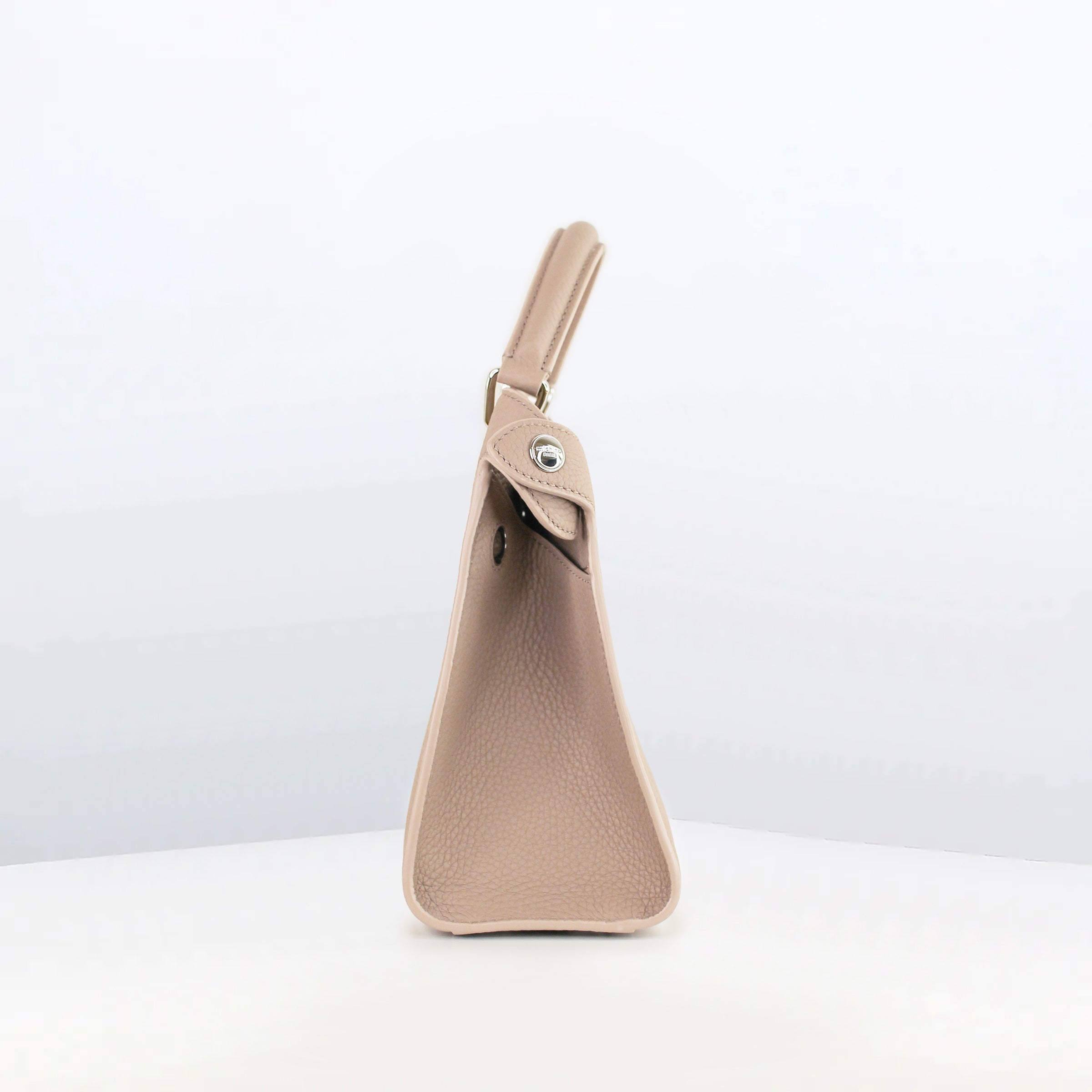 GIFT SET: LUTECE MINI GREIGE LEATHER HANDBAG & MICHII PARIS SILK SCARF