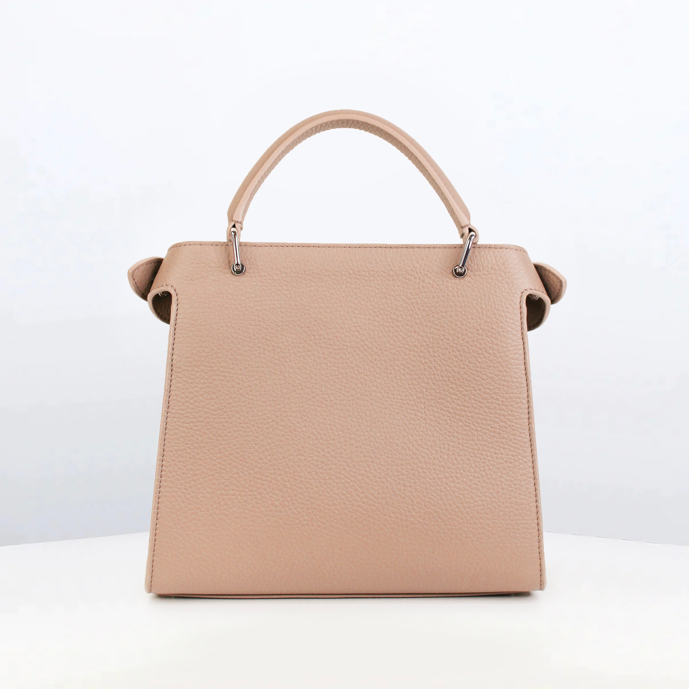 LEATHER HANDBAG LUTECE MINI INTERSIA GREEN LEAF