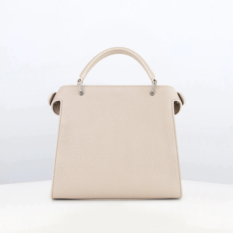 LEATHER HANDBAG LUTECE MINI IVORY