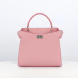 LEATHER HANDBAG LUTECE MINI LIGHT PINK