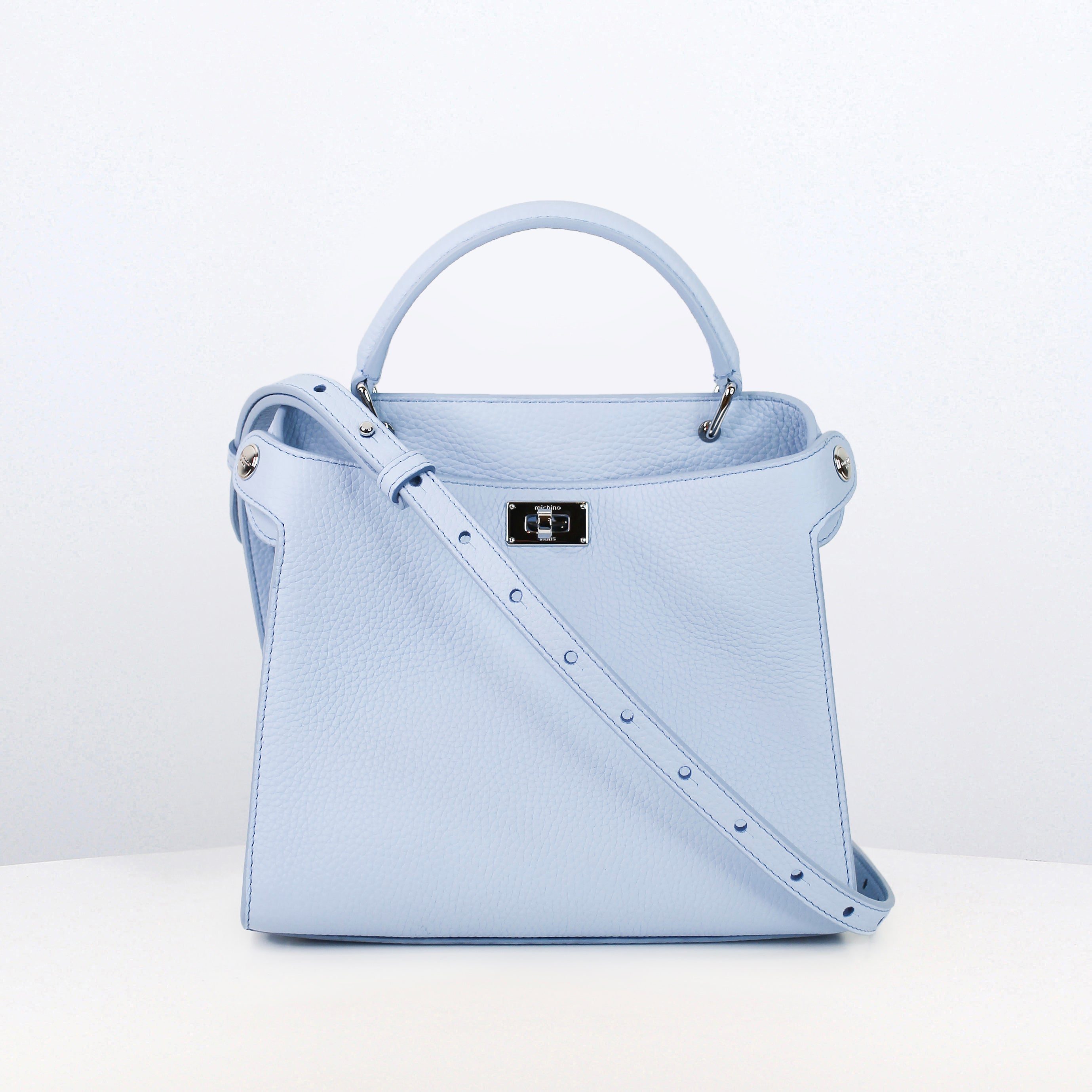 LEATHER HANDBAG LUTECE MINI MIST