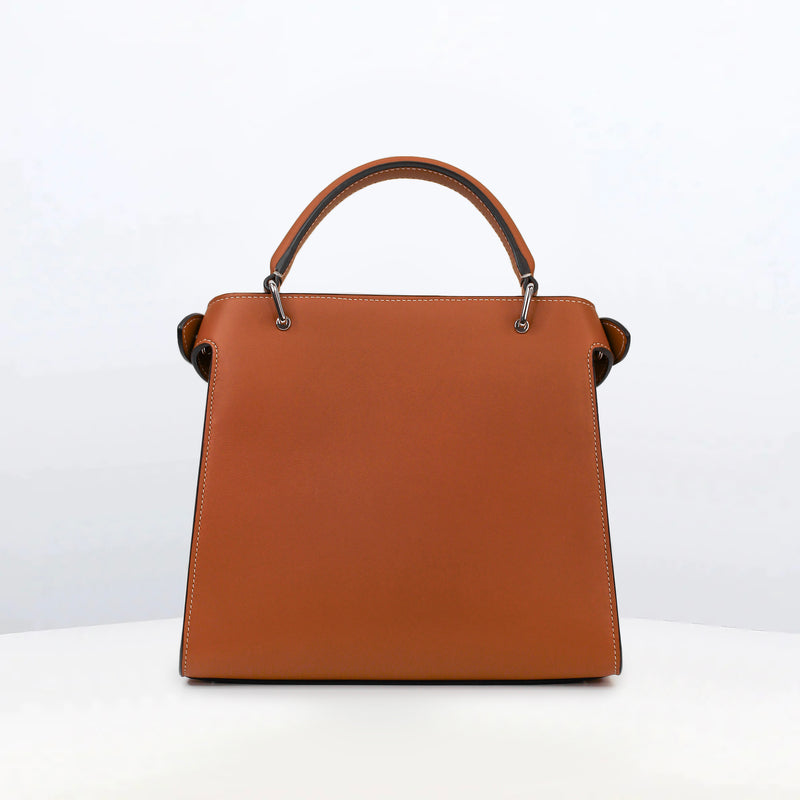 SMOOTH LEATHER HANDBAG LUTECE MINI GOLD